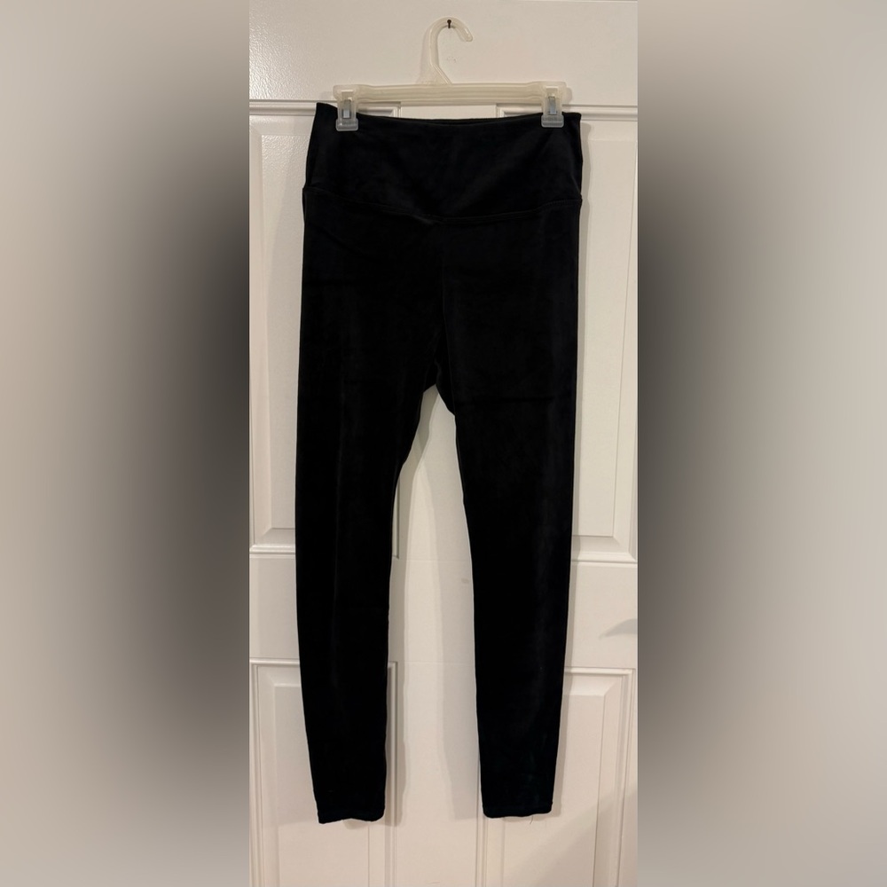 Women’s black velour pants